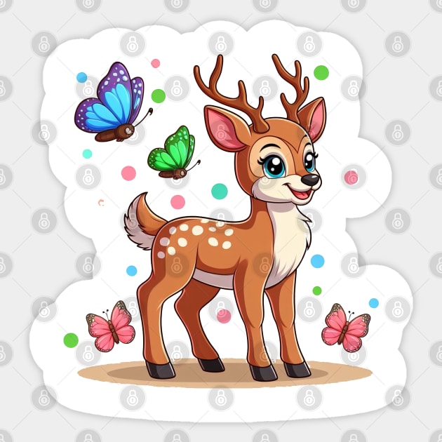 Sweet Deer Sticker by NayaRara